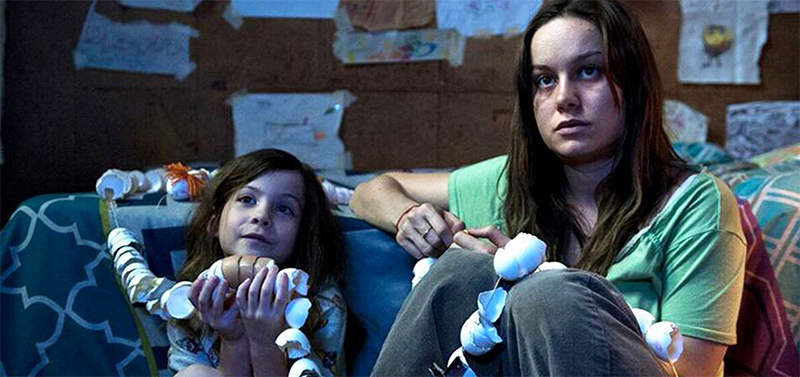 Brie Larson and Jacob Tremblay in Room